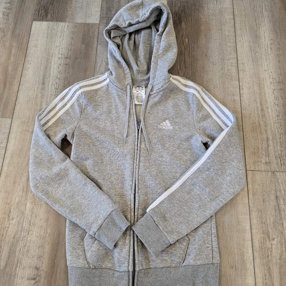 ADIDAS Full Zip Hooded Sweatshirt